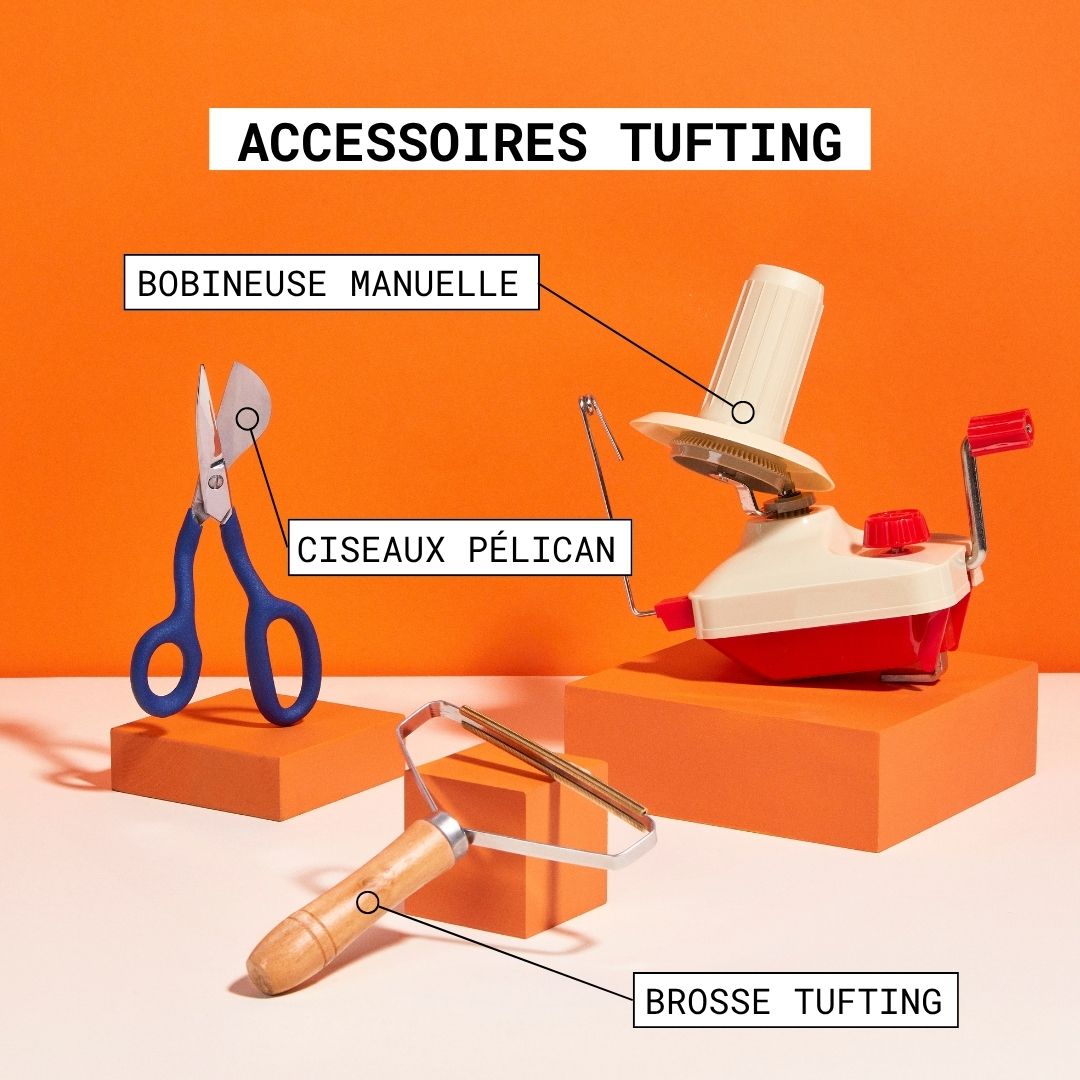 Quels sont les accessoires indispensables à la pratique du tufting?