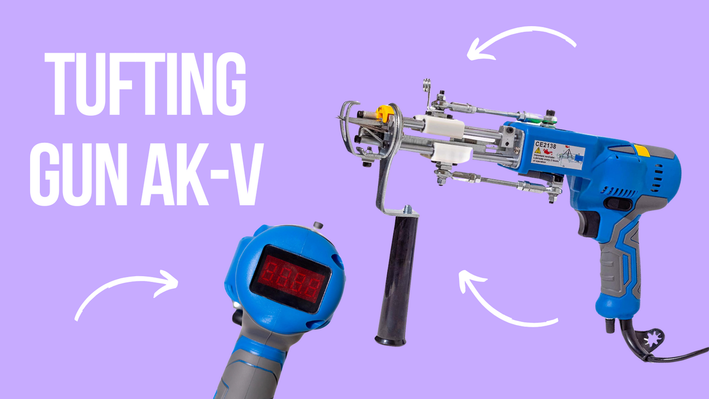 Tufting Gun AK-V CUT: The perfect tool for making tufted rugs – LeTufting