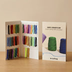 Cartella campioni di filati acrilici per tufting – 55 colori