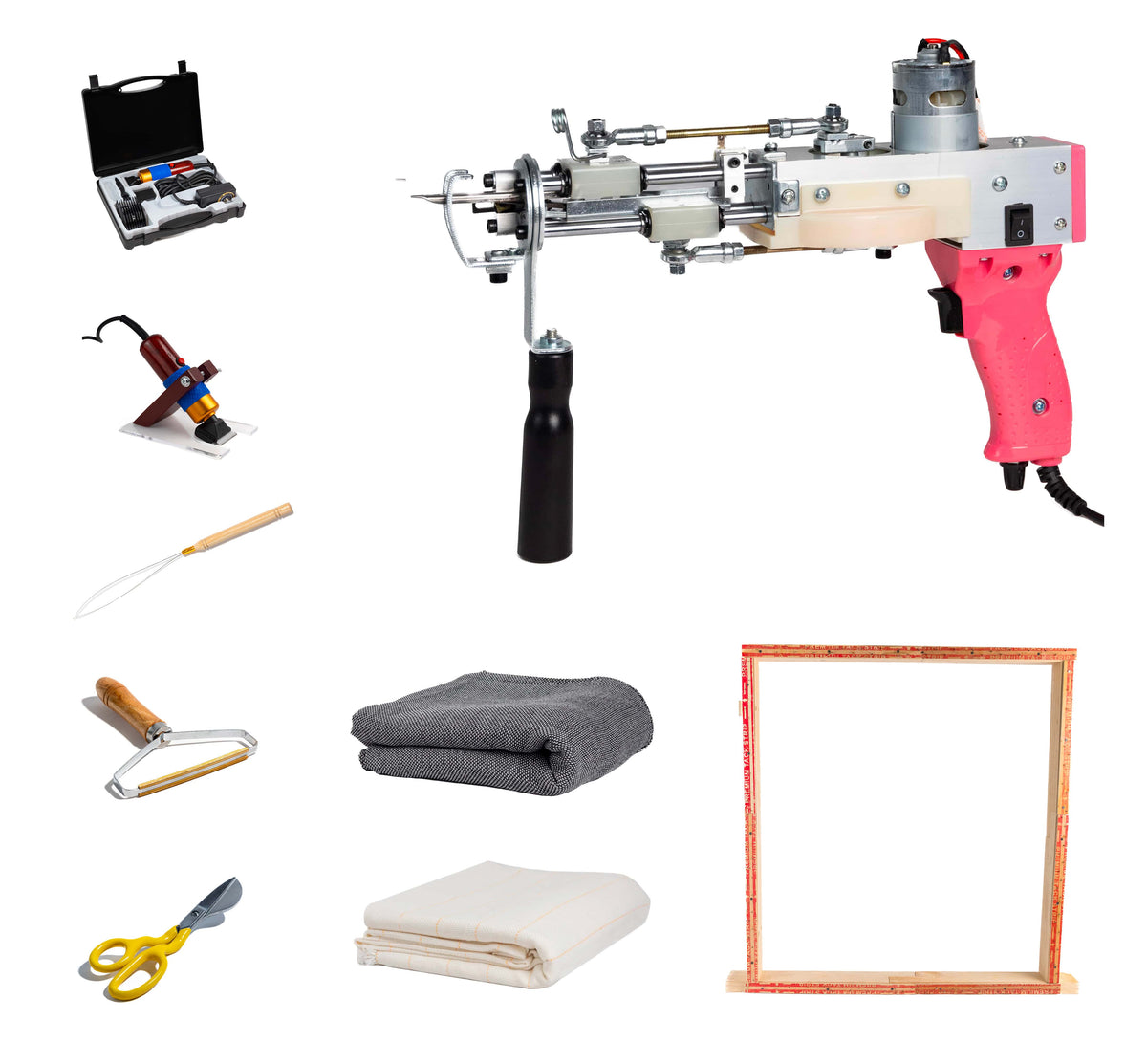 AK-DUO CUT & LOOP-tuftingkit voor halfgevorderden